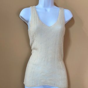 Vintage 100% cashmere women’s tank top sweater